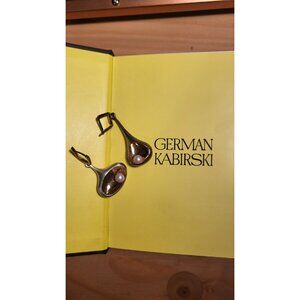 German kabirski diadema earrings pearl luxury modern dangle asymmetrical